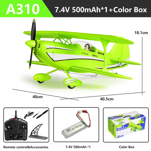Biplane aircraft a310 - biplane, 2.4g